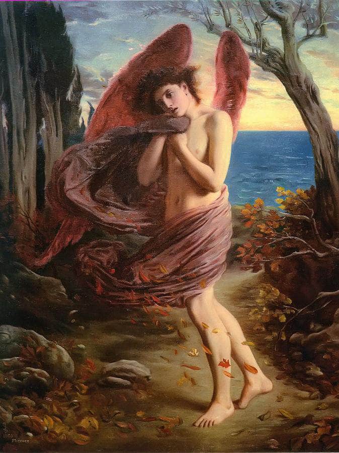 Love In Autumn By Simeon Solomon Fine Art Print