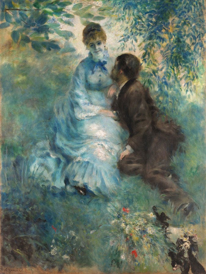 Lovers By Pierre Auguste Renoir Fine Art Print