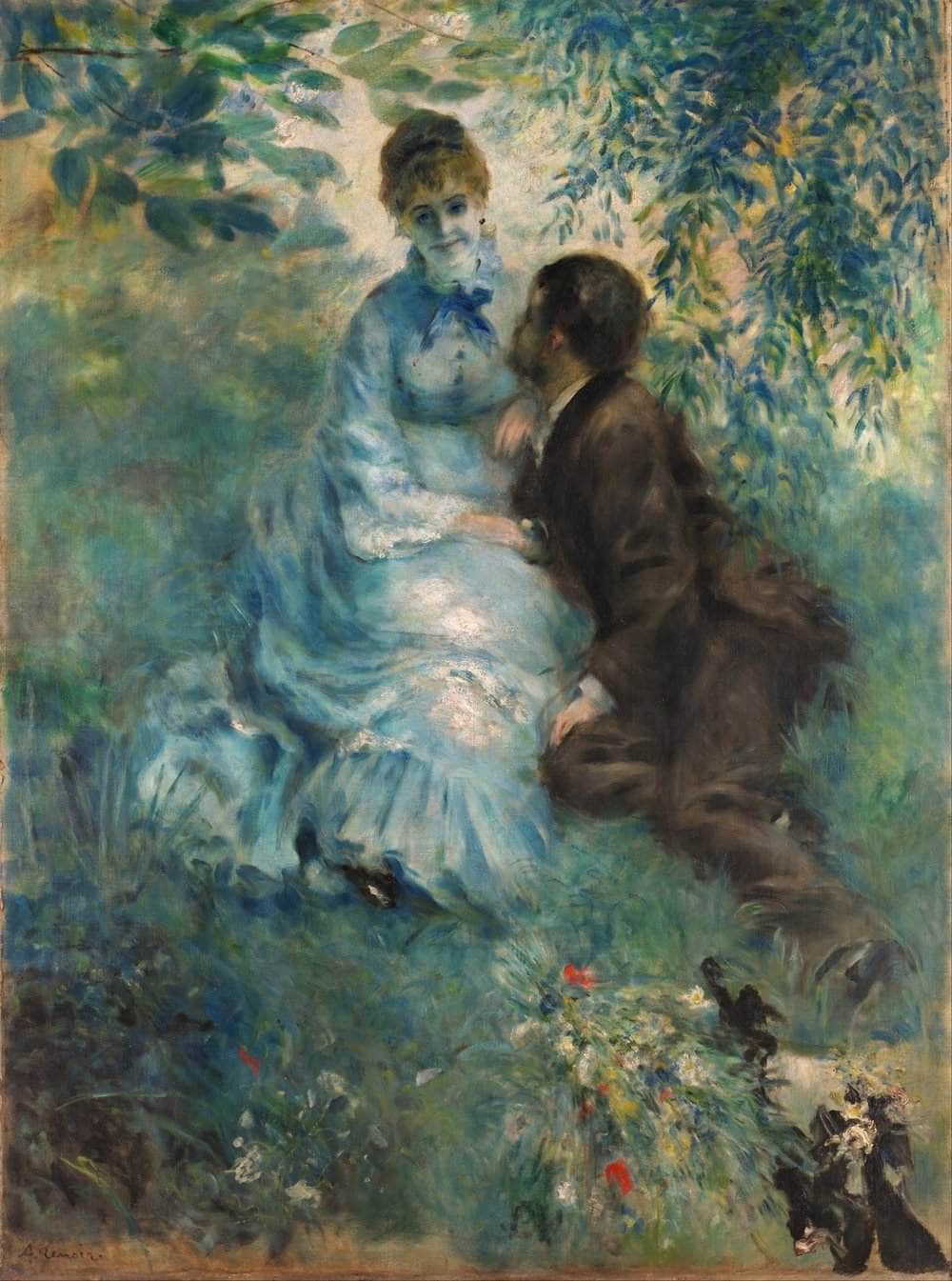 Lovers Painting Auguste Renoir Canvas Art Fine Art Print