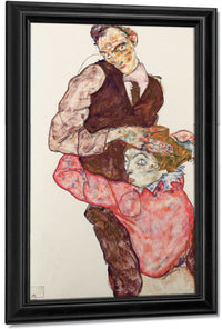 Lovers Self Portrait With Wally 1914 By Egon Schiele Fine Art Print
