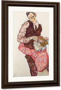 Lovers Self Portrait With Wally 1914 By Egon Schiele Fine Art Print