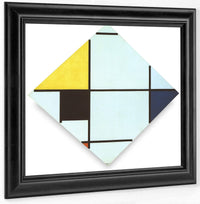 Lozenge 1921 Oil On Canvas 611X601Mm Art Institute Of Chicago Chicago Min By Piet Mondrian Fine Art Print