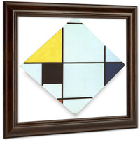 Lozenge 1921 Oil On Canvas 611X601Mm Art Institute Of Chicago Chicago Min By Piet Mondrian Fine Art Print