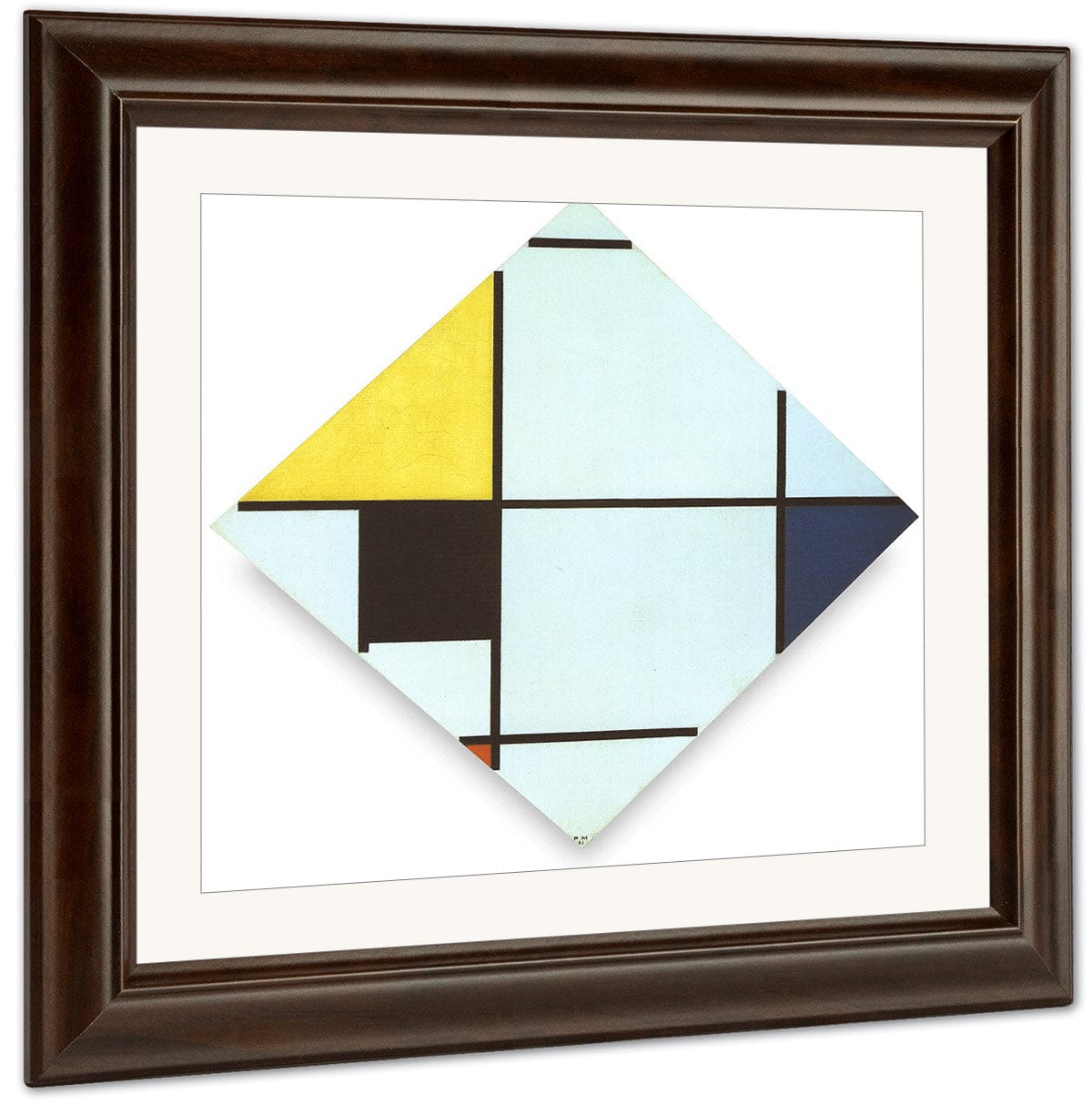 Lozenge 1921 Oil On Canvas 611X601Mm Art Institute Of Chicago Chicago Min By Piet Mondrian Fine Art Print
