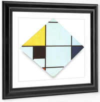 Lozenge 1921 Oil On Canvas 611X601Mm Art Institute Of Chicago Chicago Min By Piet Mondrian Fine Art Print