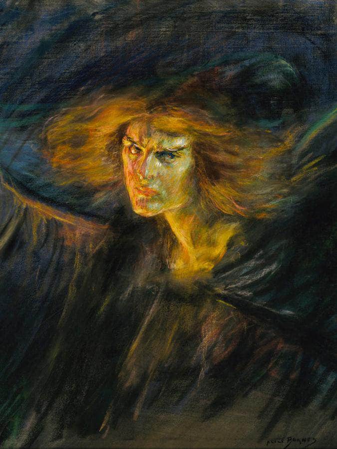 Lucifer (Natalie Clifford Barney) By Alice Pike Barney Fine Art Print