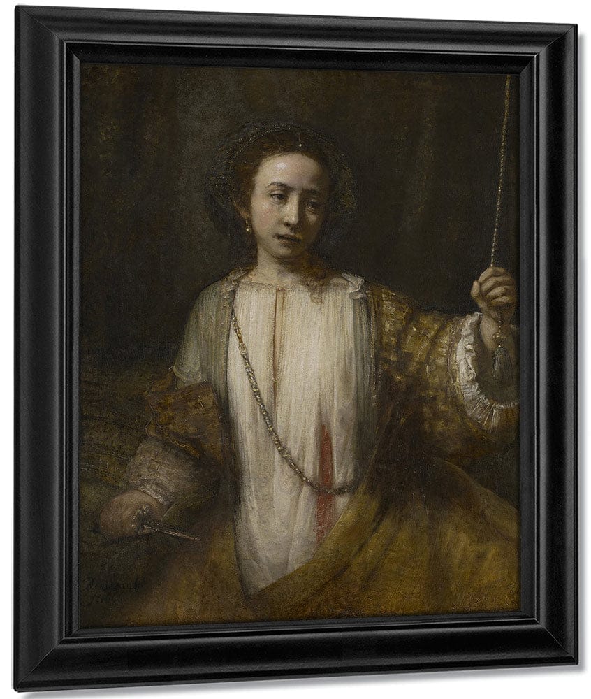 Lucretia By Rembrandt Fine Art Print