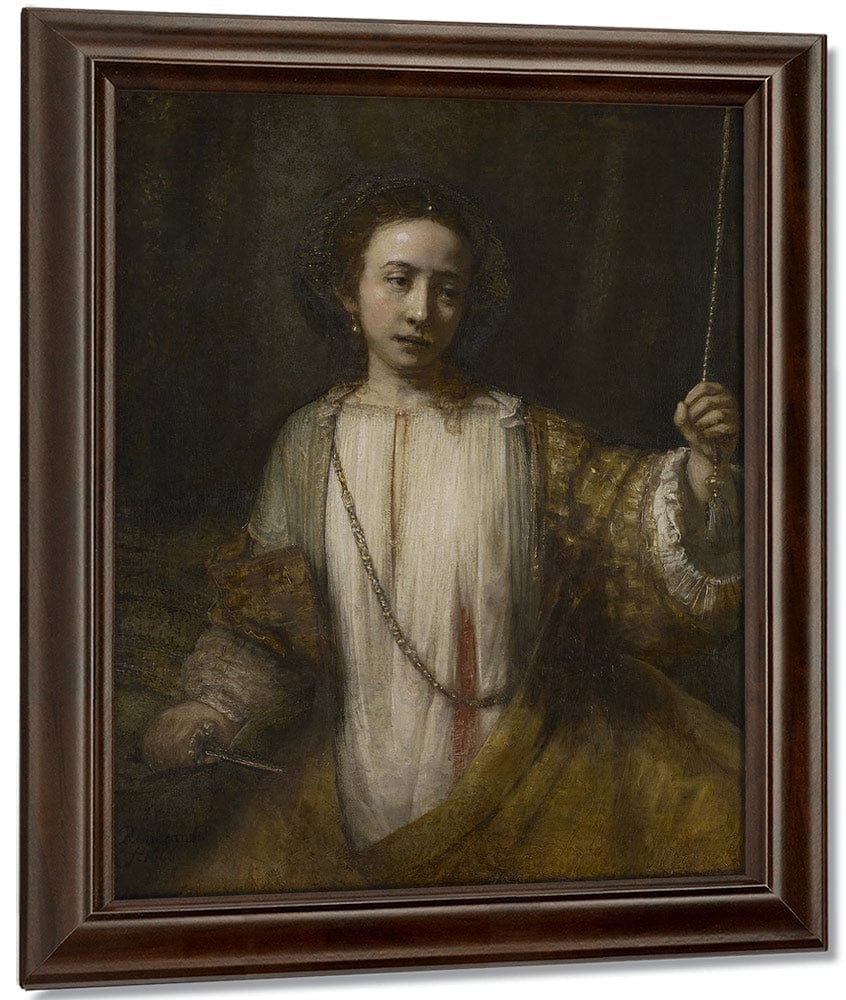Lucretia By Rembrandt Fine Art Print