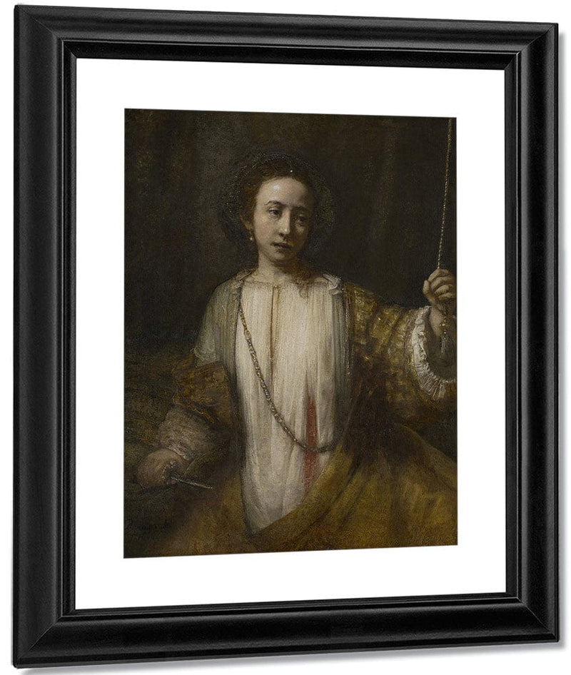 Lucretia By Rembrandt Fine Art Print