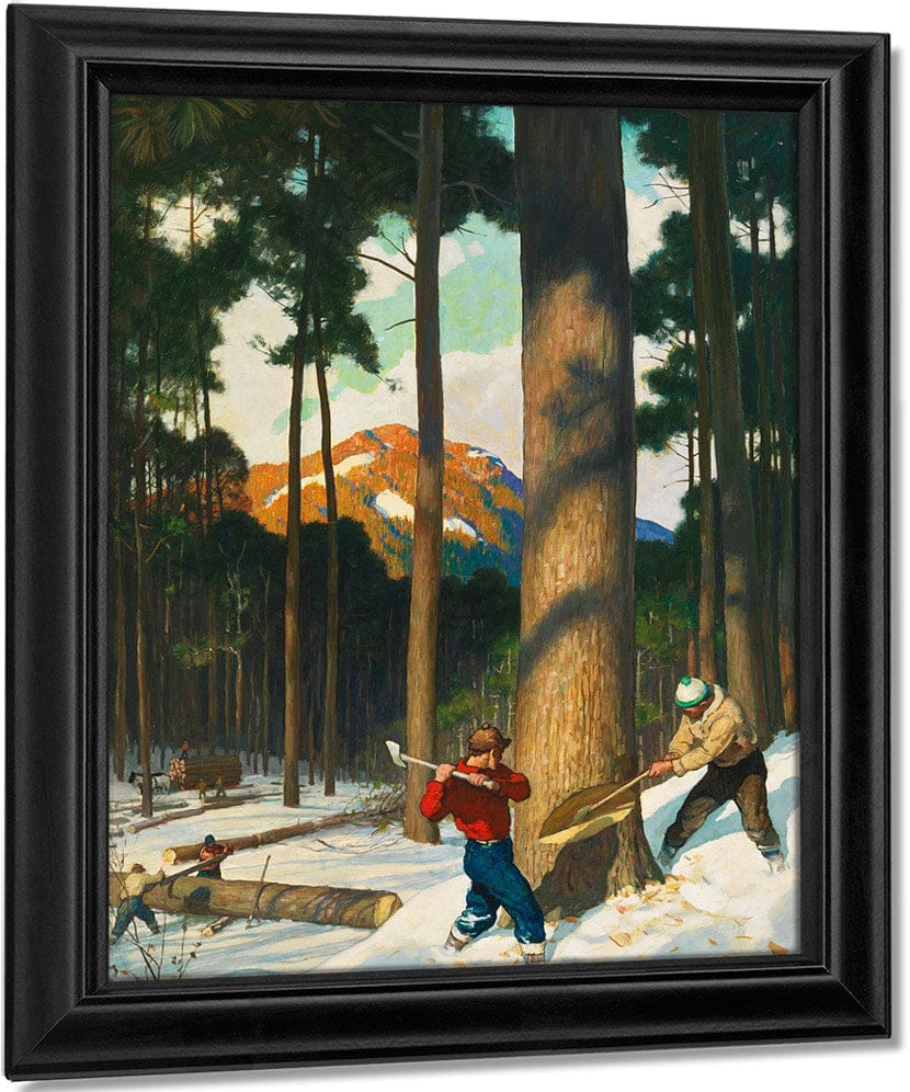 Lumber (2) By NC Wyeth Fine Art Print
