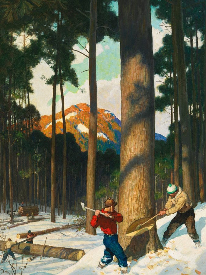 Lumber (2) By NC Wyeth Fine Art Print