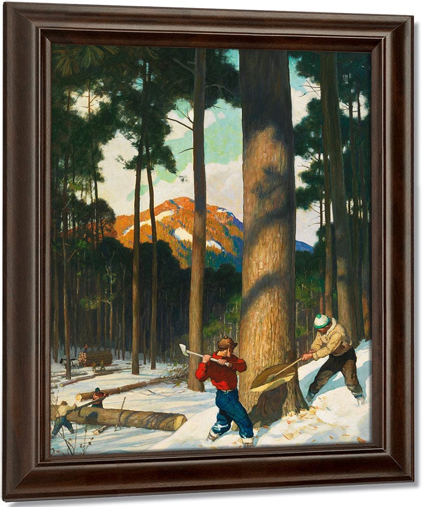 Lumber (2) By NC Wyeth Fine Art Print
