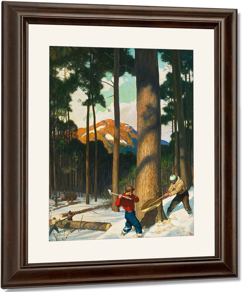 Lumber (2) By NC Wyeth Fine Art Print