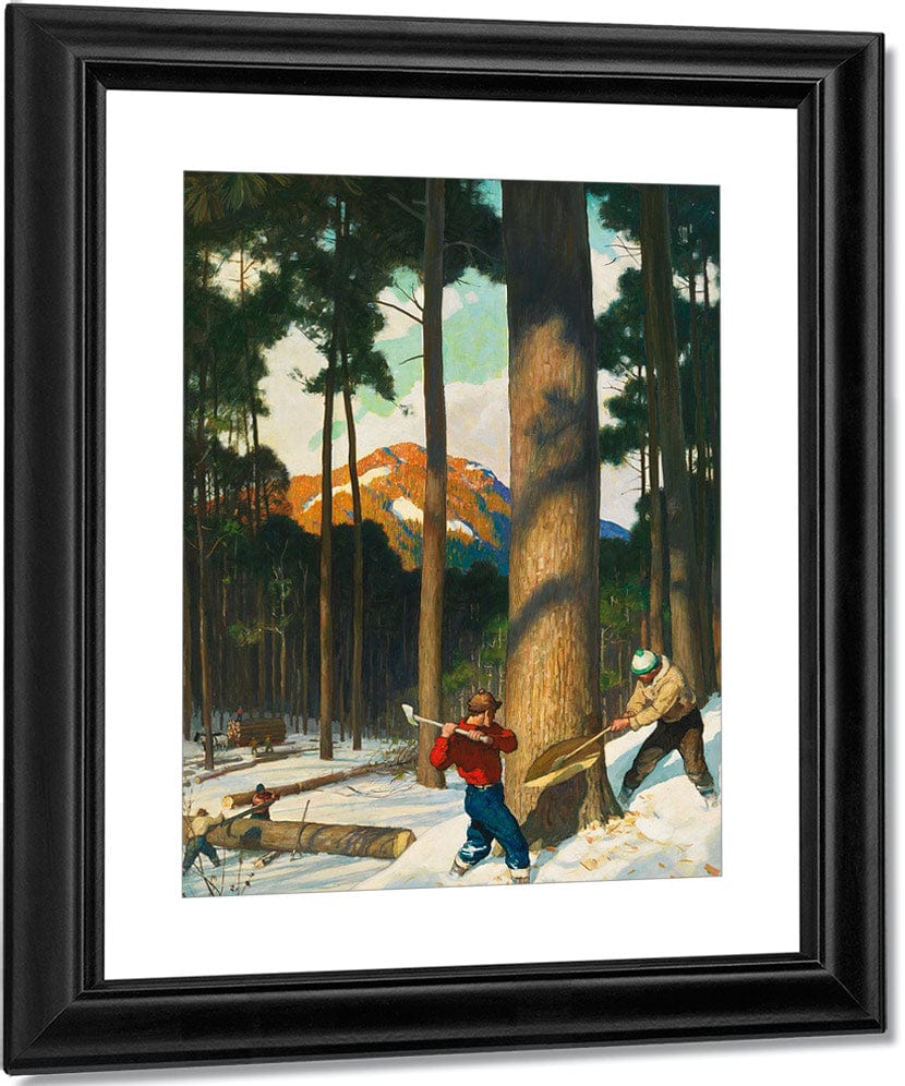 Lumber (2) By NC Wyeth Fine Art Print