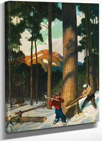 Lumber (2) By NC Wyeth Fine Art Print