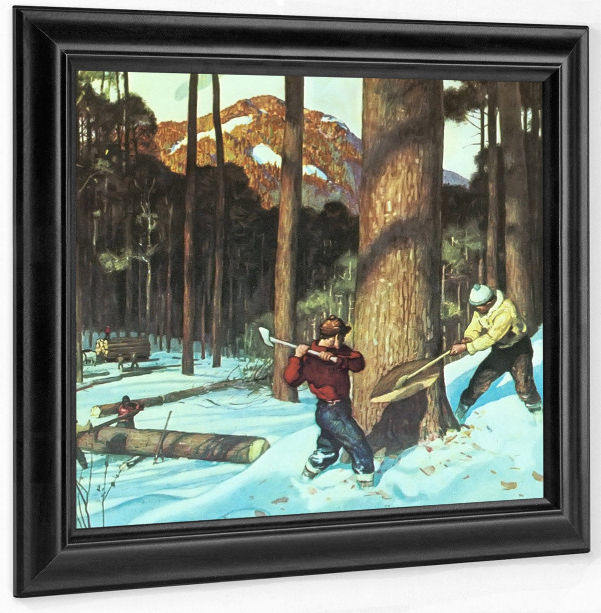 Lumber By NC Wyeth Fine Art Print