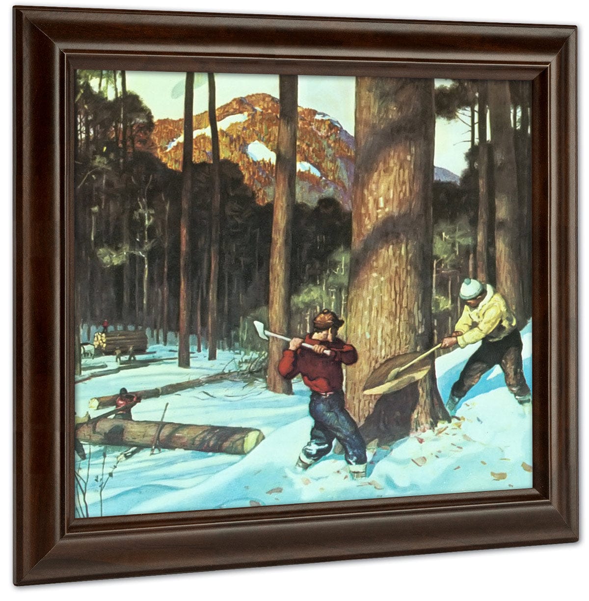 Lumber By NC Wyeth Fine Art Print