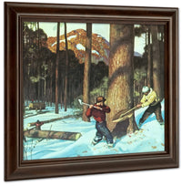 Lumber By NC Wyeth Fine Art Print