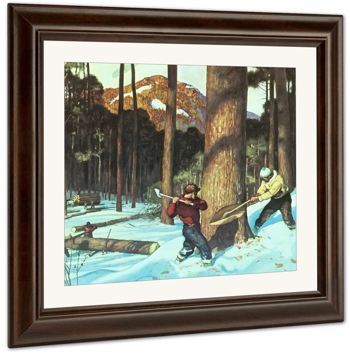 Lumber By NC Wyeth Fine Art Print