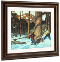 Lumber By NC Wyeth Fine Art Print