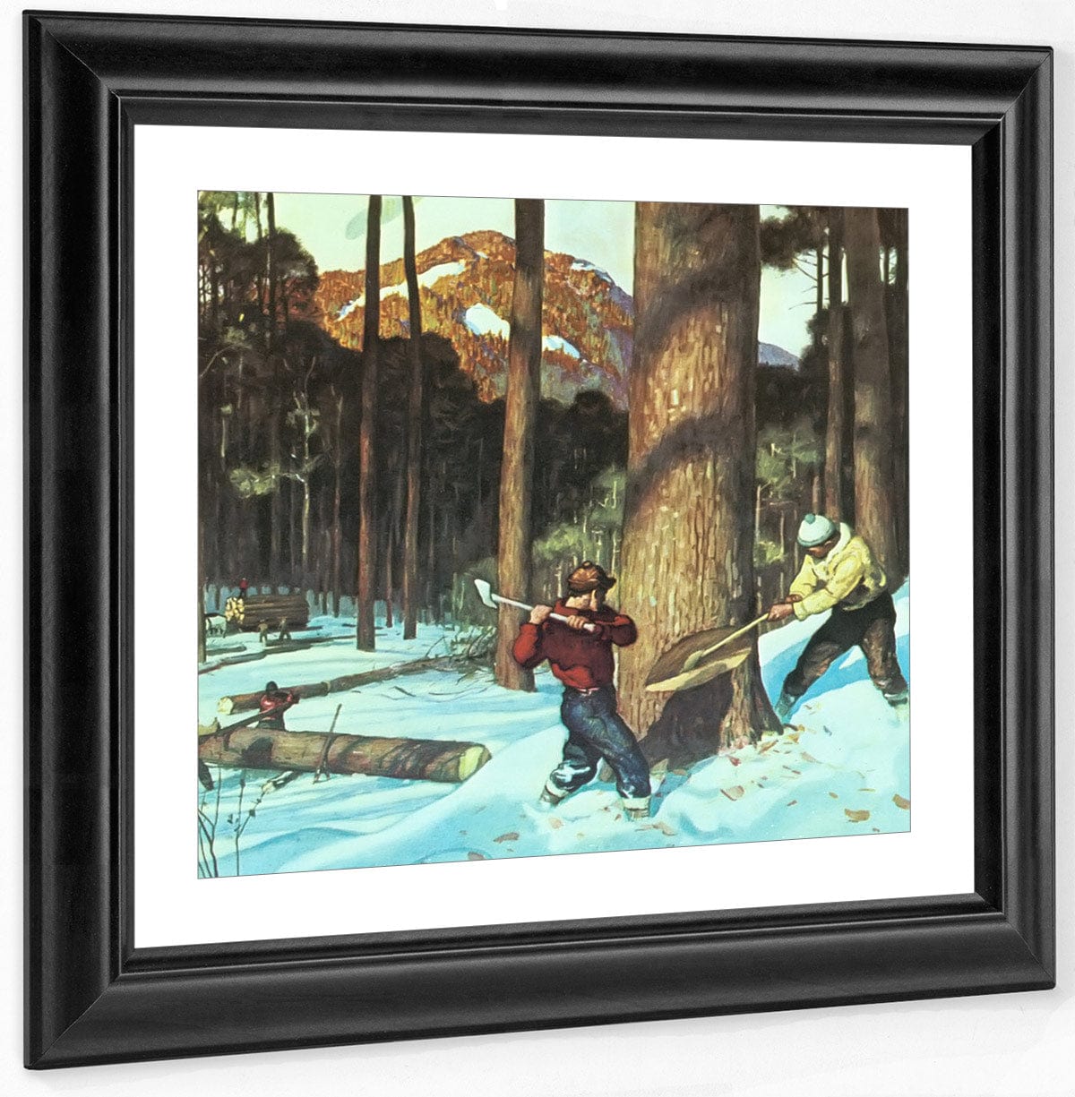 Lumber By NC Wyeth Fine Art Print