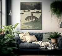 Lumber Camp At Night Aka The Tragedy Of The Trees By Frederic Remington Fine Art Print