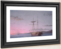 Lumber Schooners At Evening On Penobscot Bay (1863) By Fitz Henry Lane Fine Art Print