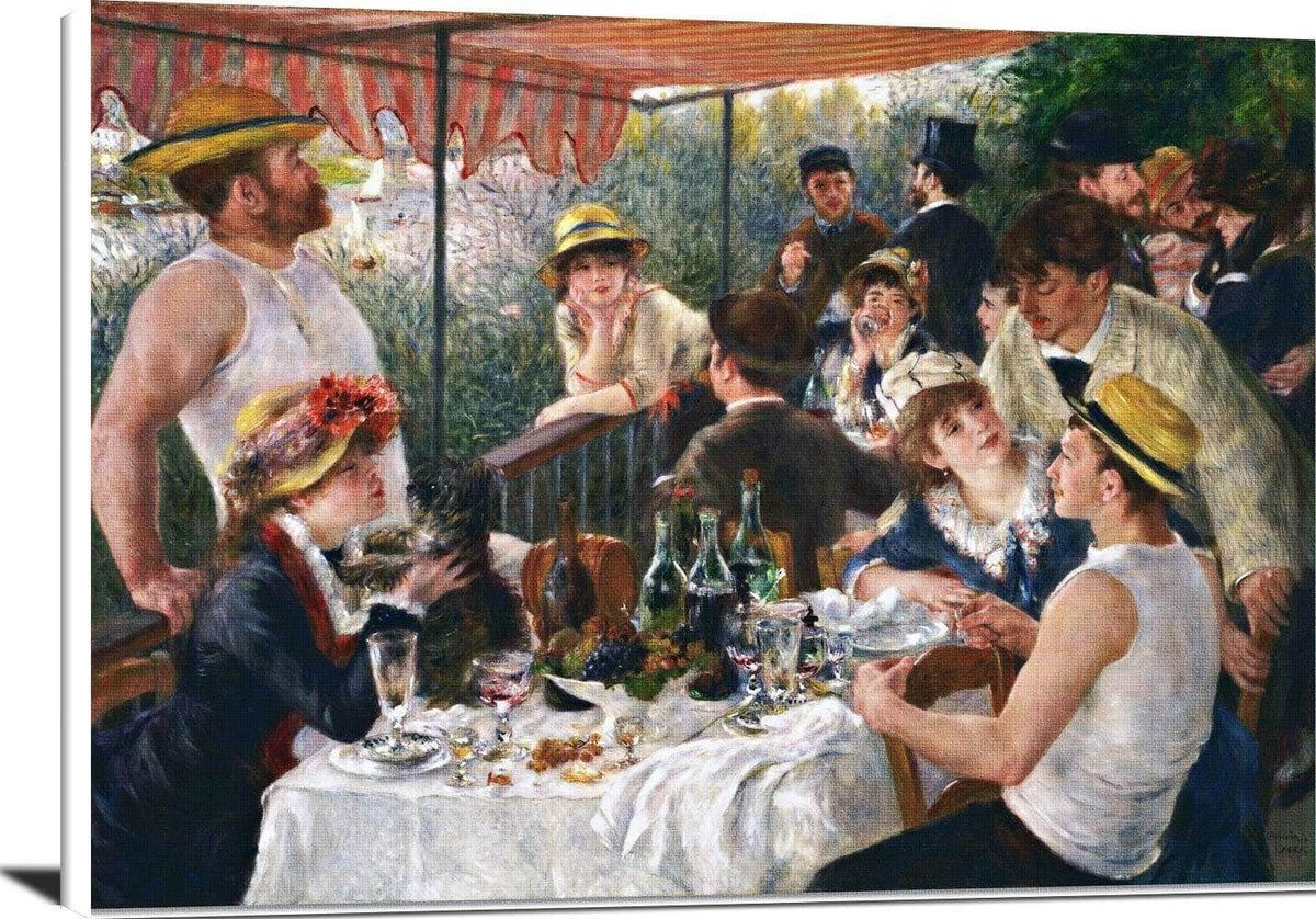 Luncheon Boating Party Painting Auguste Renoir Canvas Art Fine Art Print