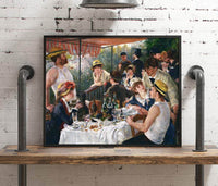 Luncheon Of The Boating Party Painting Auguste Renoir Canvas Art Fine Art Print