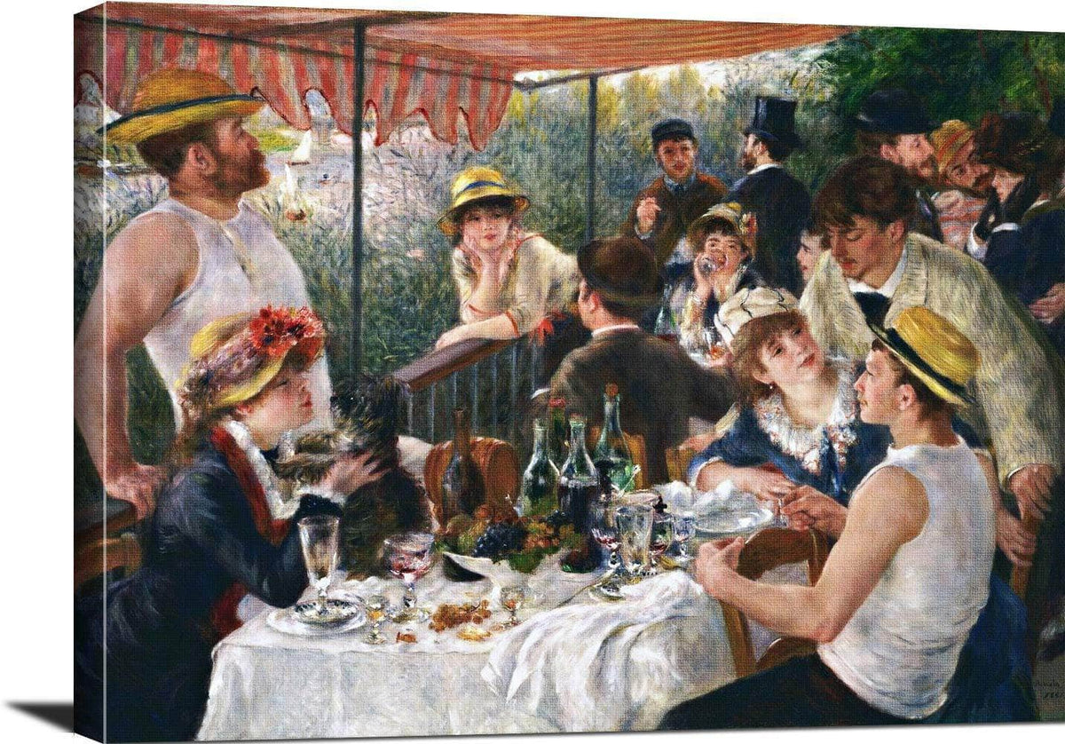 Luncheon Of The Boating Party Painting Auguste Renoir Canvas Art Fine Art Print