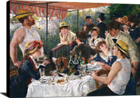 Luncheon Of The Boating Party Painting Auguste Renoir Canvas Art Fine Art Print