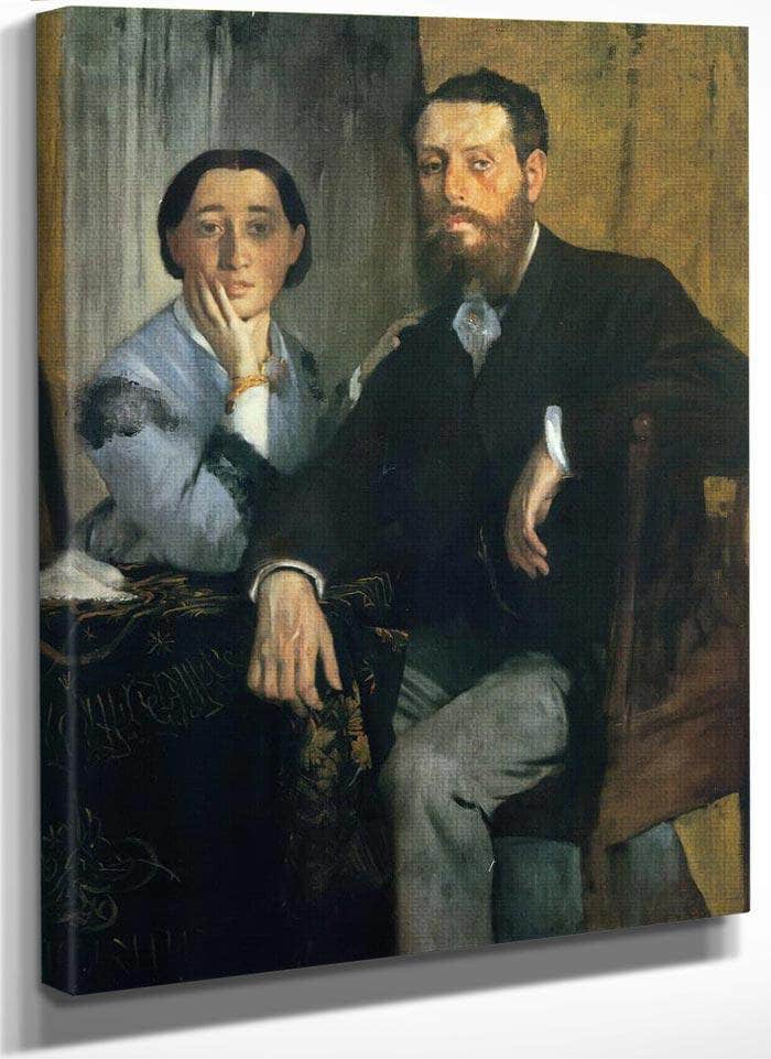 M. And Mme. Edmond Morbilli By Edgar Degas Fine Art Print