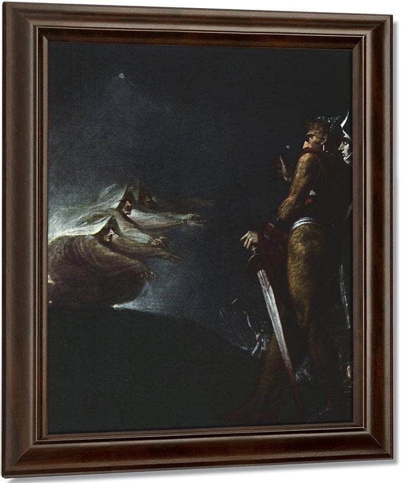 Macbeth, Banquo And The Witches On The Heath By Henry Fuseli Fine Art Print