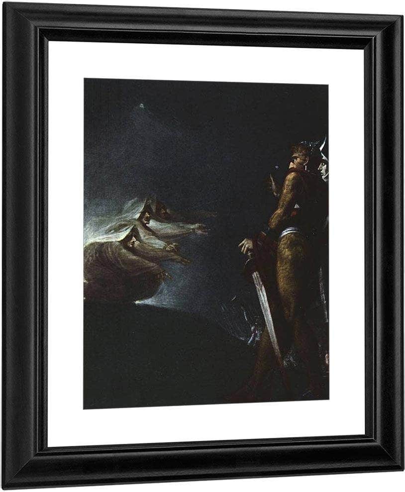 Macbeth, Banquo And The Witches On The Heath By Henry Fuseli Fine Art Print