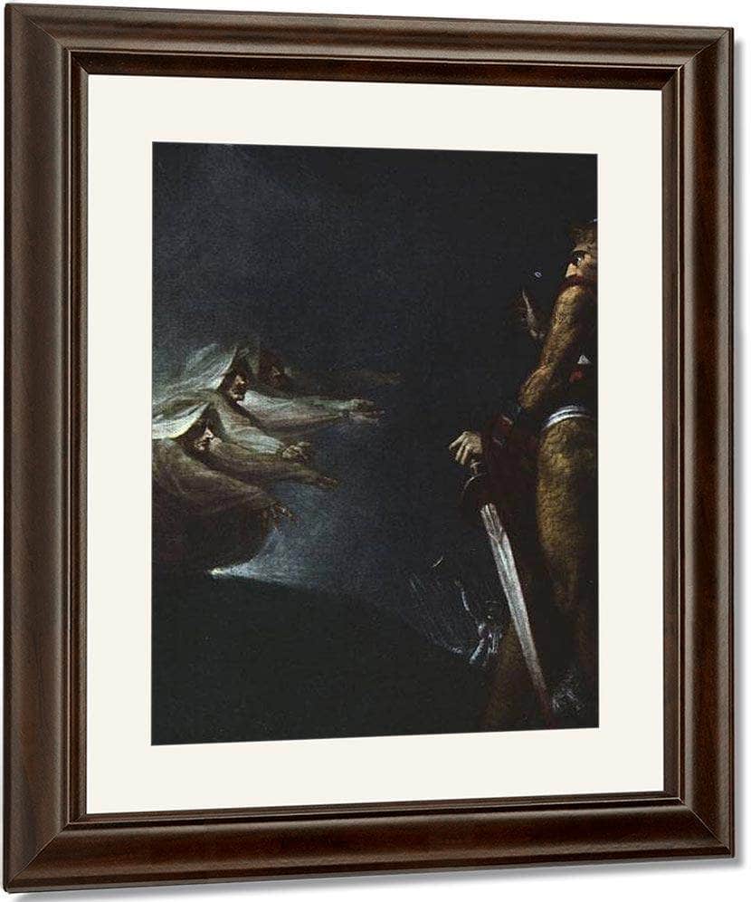 Macbeth, Banquo And The Witches On The Heath By Henry Fuseli Fine Art Print