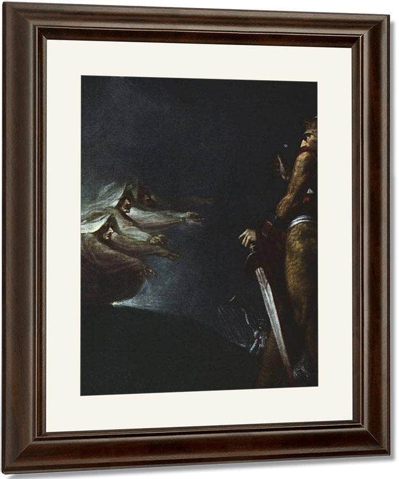 Macbeth, Banquo And The Witches On The Heath By Henry Fuseli Fine Art Print