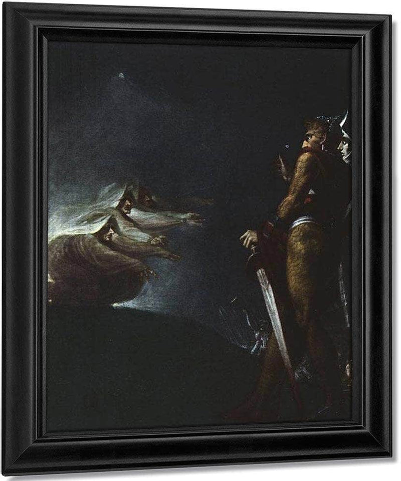 Macbeth, Banquo And The Witches On The Heath By Henry Fuseli Fine Art Print