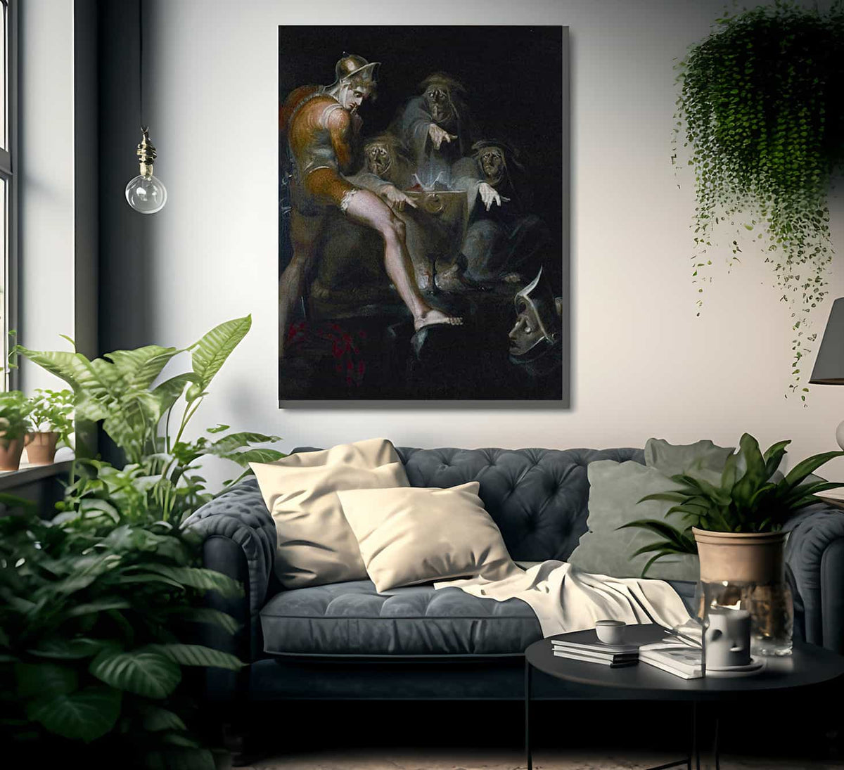 Macbeth Consulting The Vision Of The Armed Head By Henry Fuseli Fine Art Print