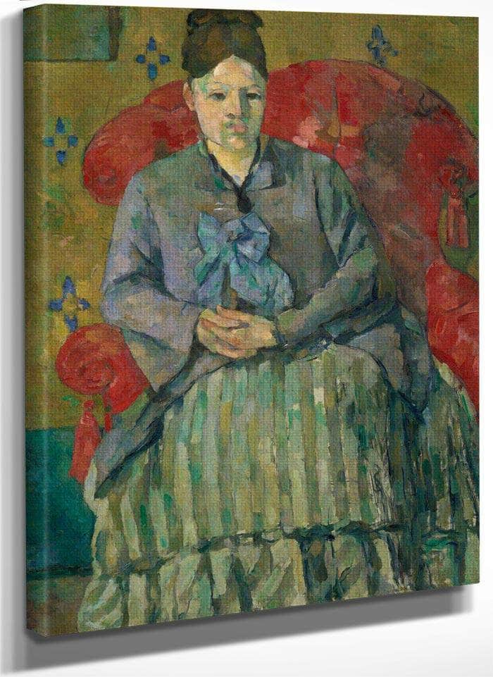 Madame Cezanne In A Red Armchair By Cezanne Paul Fine Art Print