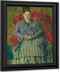 Madame Cezanne In A Red Armchair By Cezanne Paul Fine Art Print