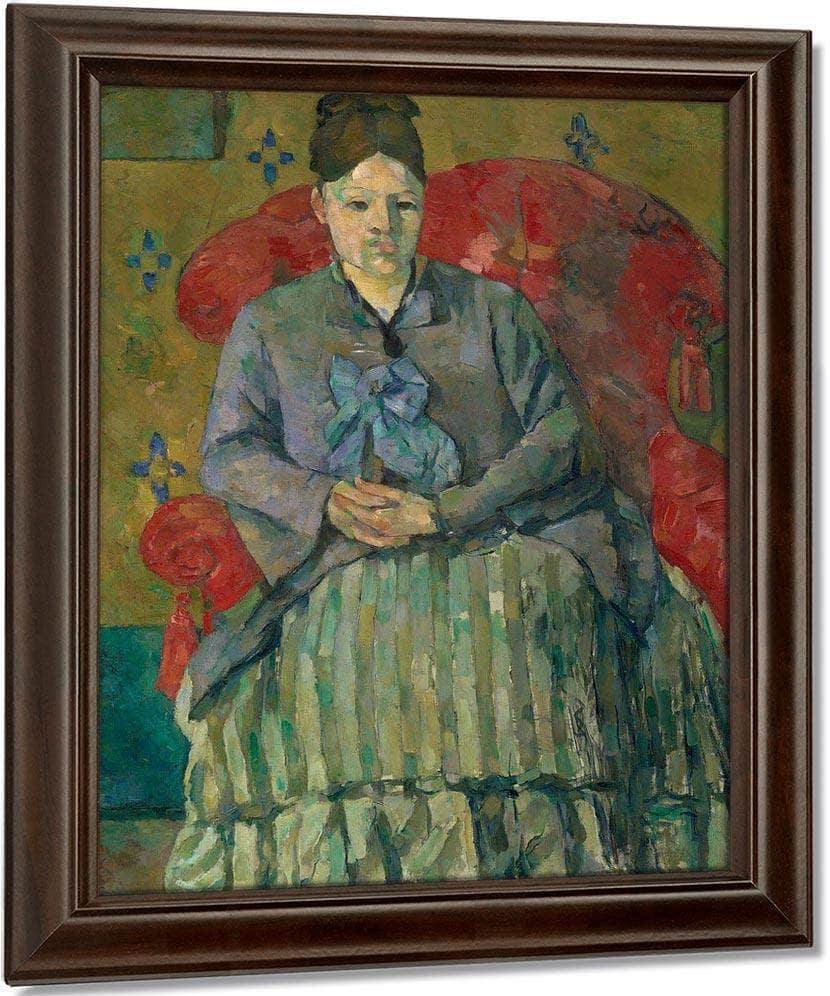 Madame Cezanne In A Red Armchair By Cezanne Paul Fine Art Print