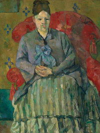 Madame Cezanne In A Red Armchair By Cezanne Paul Fine Art Print