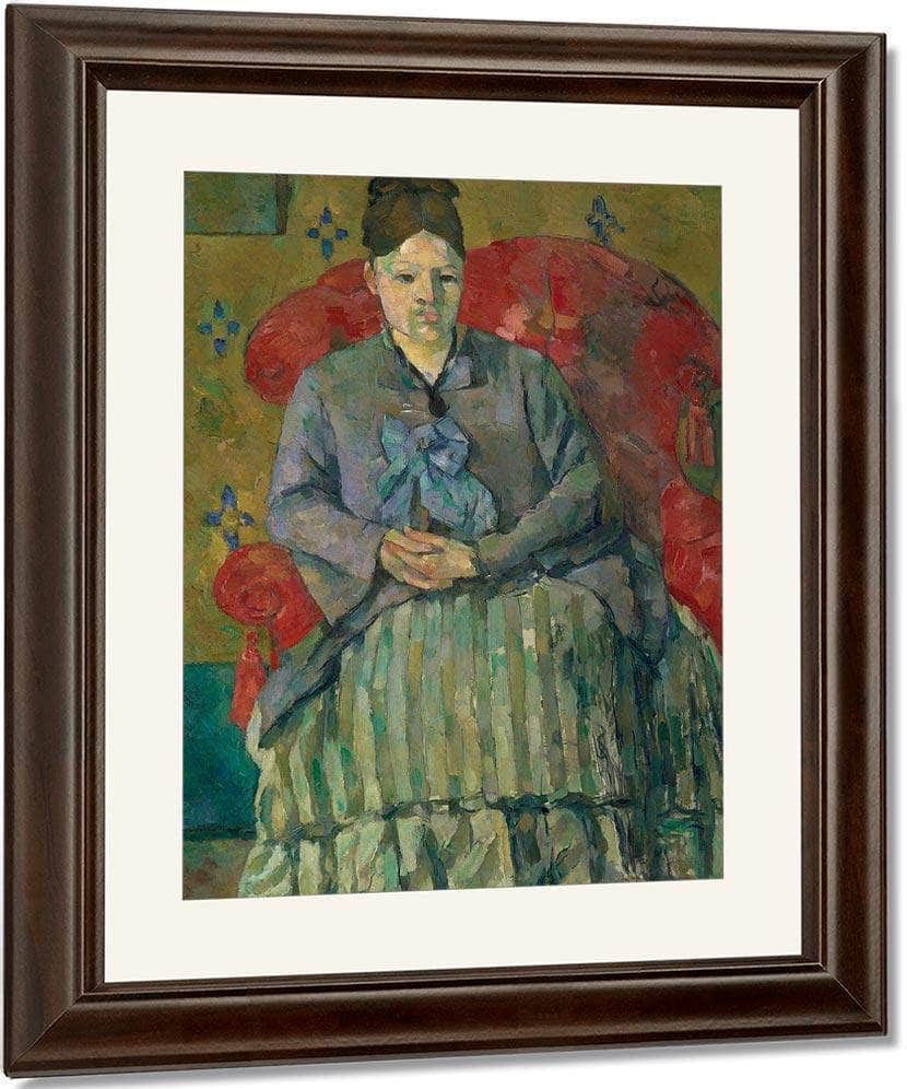 Madame Cezanne In A Red Armchair By Cezanne Paul Fine Art Print