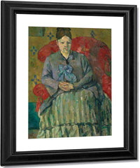 Madame Cezanne In A Red Armchair By Cezanne Paul Fine Art Print