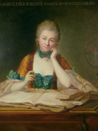 Madame De Chatelet Lomont (1706 41) By Maurice Quentin De La Tour Fine Art Print