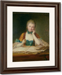 Madame De Chatelet Lomont (1706 41) By Maurice Quentin De La Tour Fine Art Print
