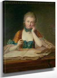Madame De Chatelet Lomont (1706 41) By Maurice Quentin De La Tour Fine Art Print
