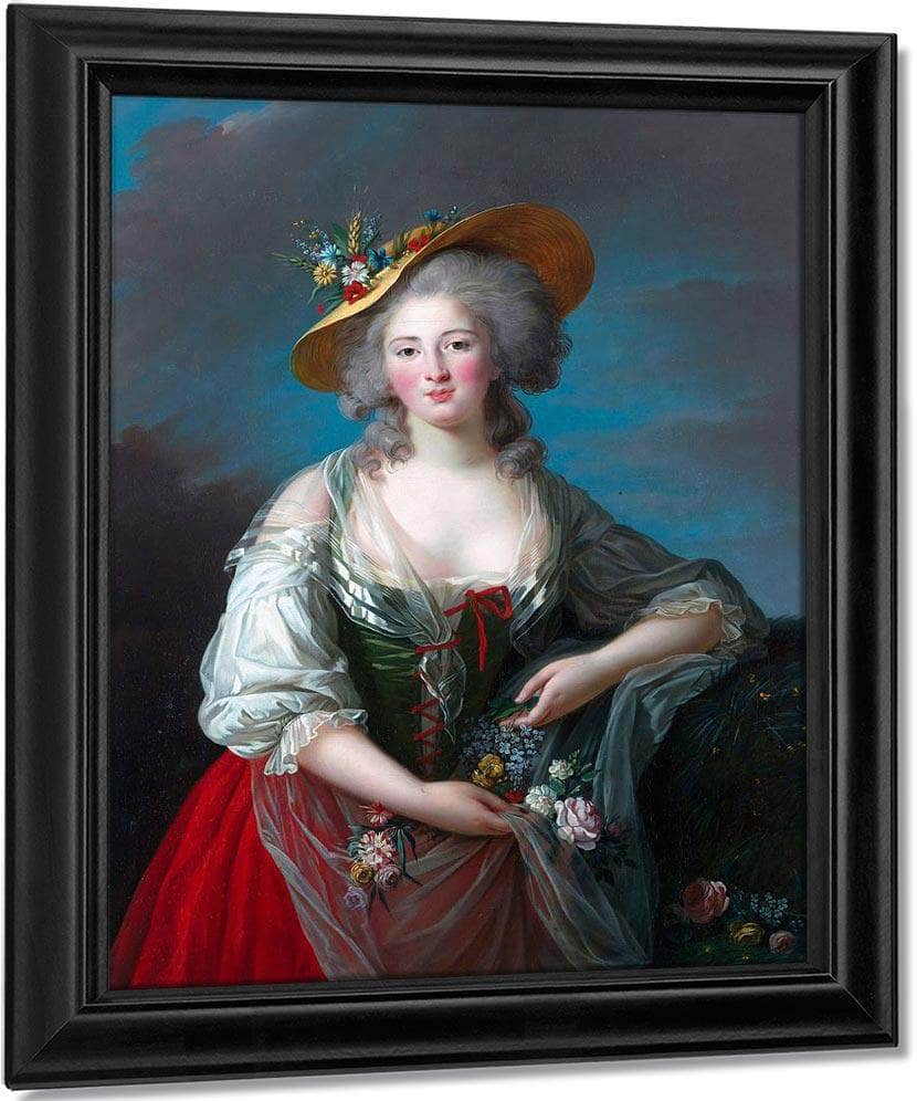 Madame Elisabeth De France 1782 By Elisabeth Vigee Le Brun Fine Art Print