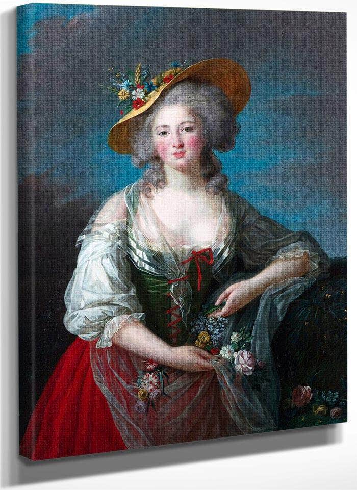 Madame Elisabeth De France 1782 By Elisabeth Vigee Le Brun Fine Art Print