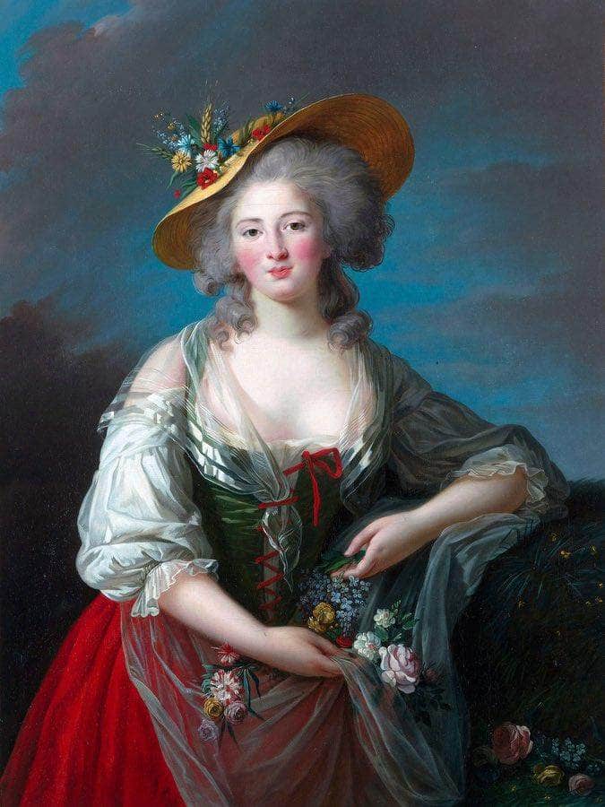 Madame Elisabeth De France 1782 By Elisabeth Vigee Le Brun Fine Art Print